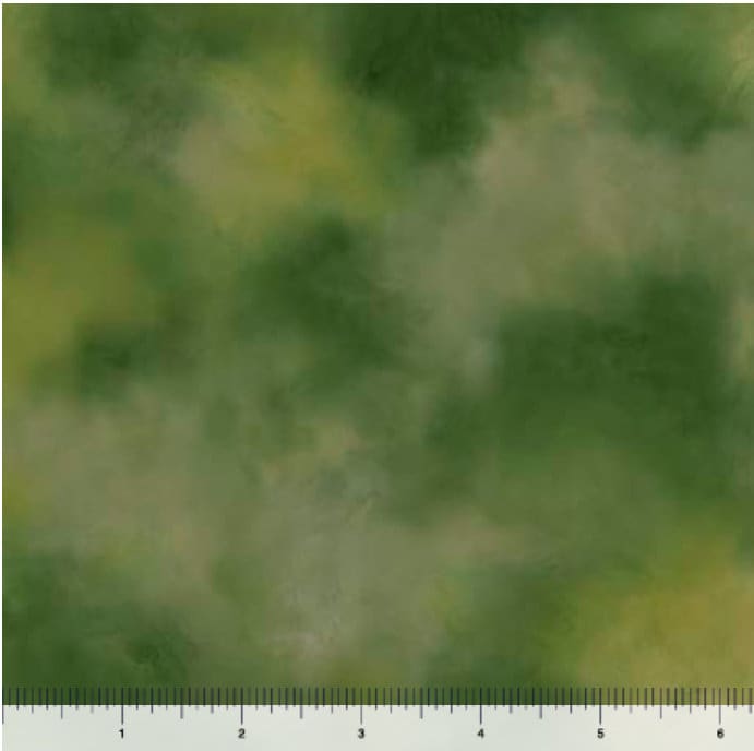 Rose Grace Green Blender - Priced by the Half Yard - Rose Grace by Carol Cavalaris for QT Fabrics - 29918 G