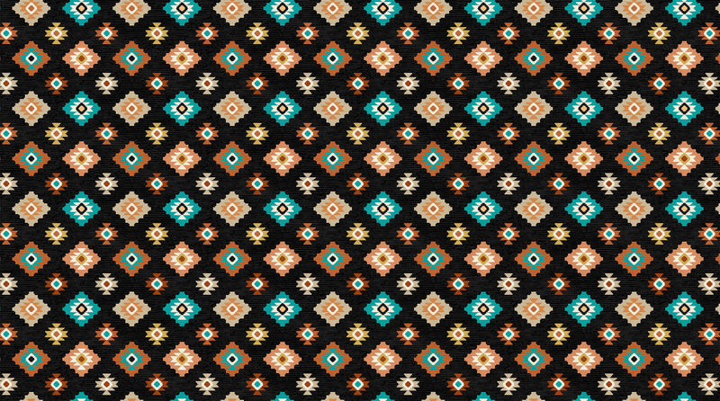 Navajo Black - Priced by the Half Yard - Southwest Vista - Deborah Edwards for Northcott Fabrics - 25627 99