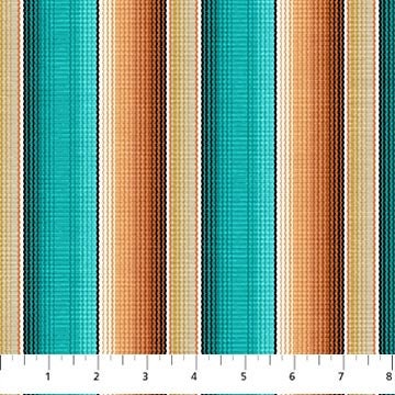 Southwest Stripe - Priced by the Half Yard - Southwest Vista - Deborah Edwards for Northcott Fabrics - 25634 66