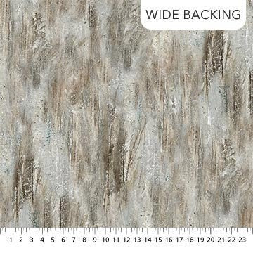 Vertical Texture 108" Wide Back Light Gray - Priced by the Half Yard - Stallion - Elise Genest for Northcott Fabrics - B26813 94