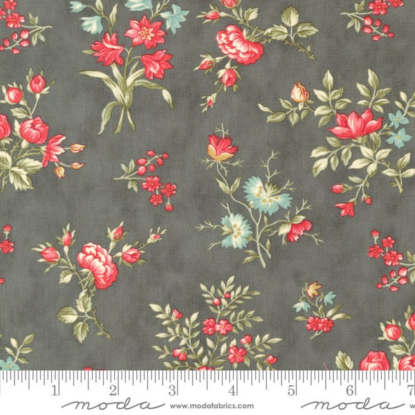 Grateful Garden Charcoal - Priced by the Half Yard - Etchings Benefiting the Parkinson's Foundation - 3 Sisters - Moda Fabrics - 44331 15
