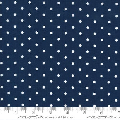Snow Dots Winter Blue - Priced by the Half Yard - Crystal Lane by Bunny Hill Designs for Moda Fabrics - 2987 18