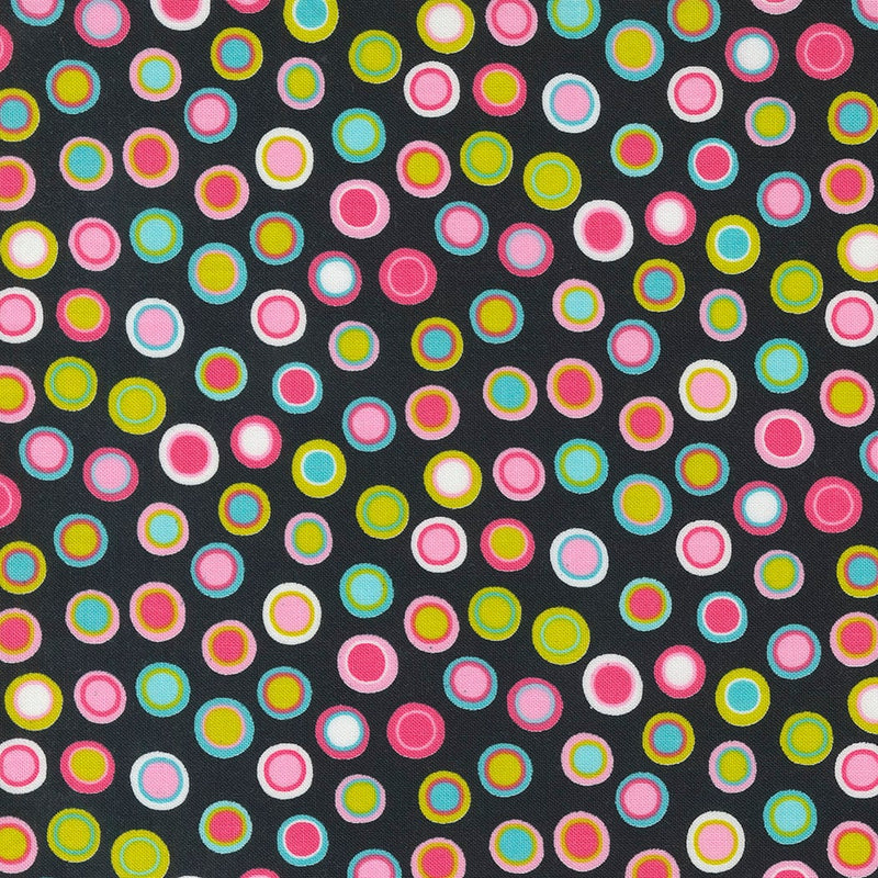 Inner Dots in Black Licorice - Priced by the Half Yard - Sweet and Plenty by Me and My Sister Designs for Moda Fabrics - 22453 12
