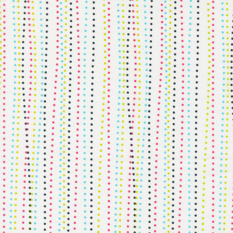 Dot to Dot Stripes in Sugar - Priced by the Half Yard - Sweet and Plenty by Me and My Sister Designs for Moda Fabrics - 22456 11