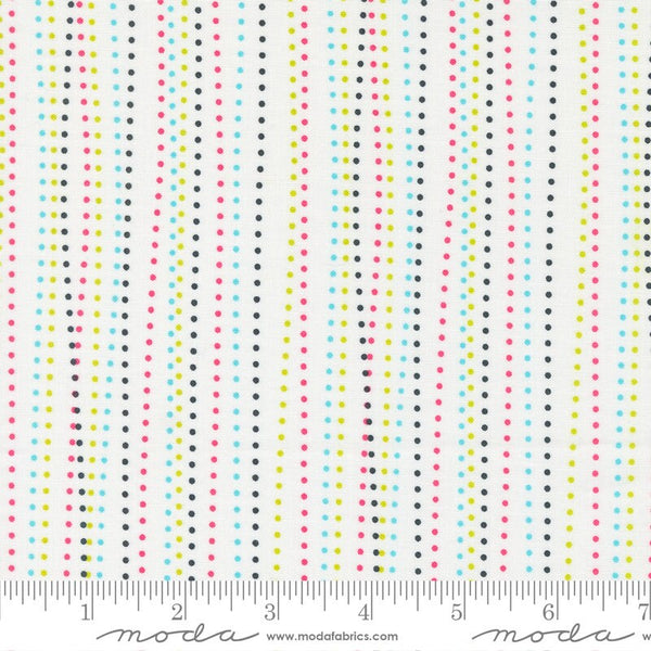 Dot to Dot Stripes in Sugar - Priced by the Half Yard - Sweet and Plenty by Me and My Sister Designs for Moda Fabrics - 22456 11