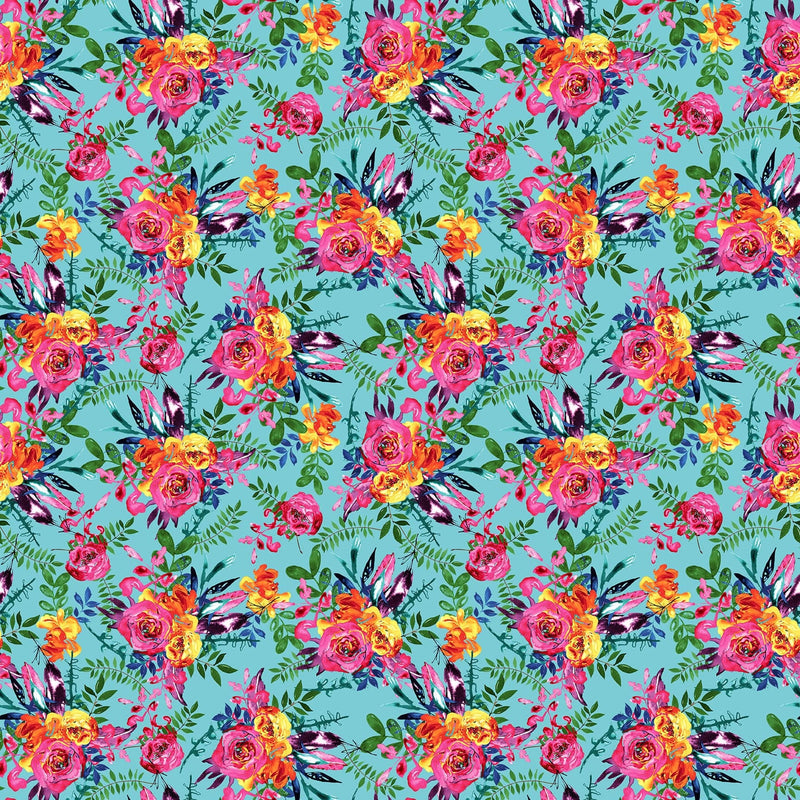 Gardenscape Large Flowers - Priced by the Half Yard - Gardenscape by Rathenart for Blank Quilting - 2925-72