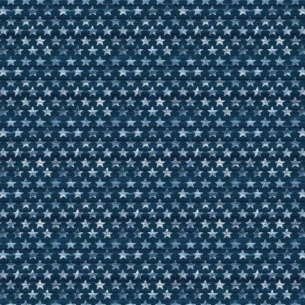 Small Stars Navy - Priced by the Half Yard - Adventure Awaits by Jackie Decker for Blank Quilting - 2946-77 Navy