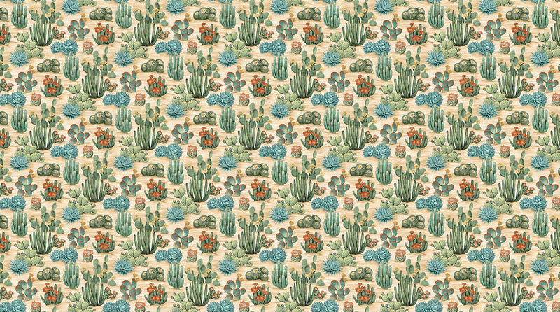 Cactus - Priced by the Half Yard - Southwest Vista - Deborah Edwards for Northcott Fabrics - 25633 12