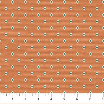 Navajo Mini Rust - Priced by the Half Yard - Southwest Vista - Deborah Edwards for Northcott Fabrics - 25635 34