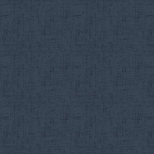Dark Periwinkle Blue Linen Look - Priced by the Half Yard - Timeless Linen Basics by Stacy West for Henry Glass Fabrics - 1027-77