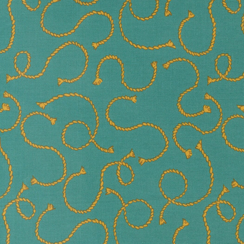 Rope 'Em Turquoise - Priced by the Half Yard - Ponderosa - Stacy Iest Hsu for Moda - 20864 19