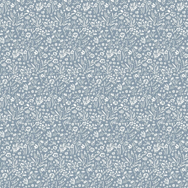 Small Monotone Floral - Priced by the Half Yard - Cottage Farmhouse Fusion by Maureen Fiorellini for StudioE Fabrics - 7105-11