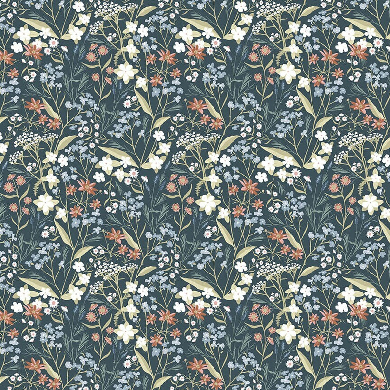 Wildflowers - Priced by the Half Yard - Cottage Farmhouse Fusion by Maureen Fiorellini for StudioE Fabrics - 7106-77
