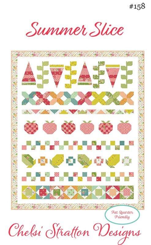 Summer Slice Quilt Pattern - Chelsi Stratton Designs - Fat Quarter Pattern - Paper Pattern - CSD 158