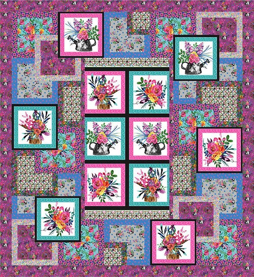 Gardenscape Roses - Priced by the Half Yard - Gardenscape by Rathenart for Blank Quilting - 2929-22