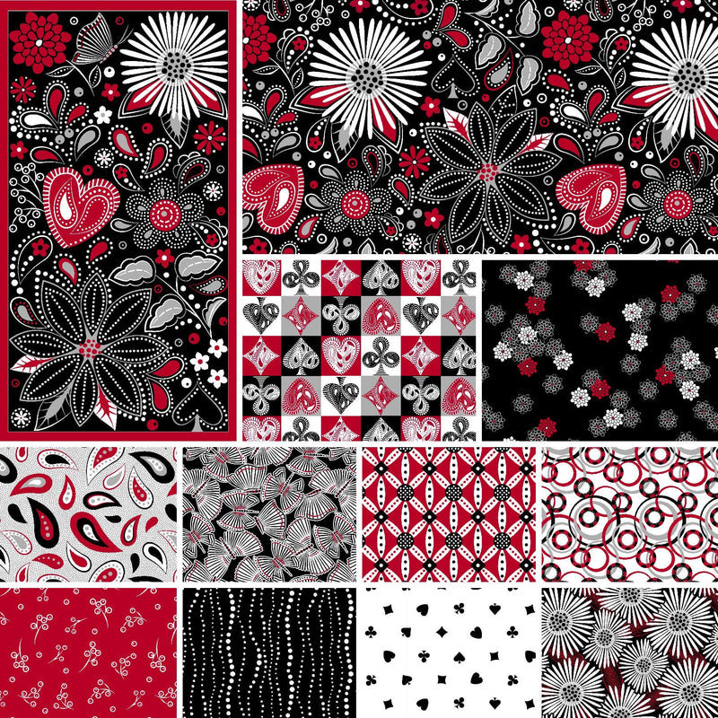 Red Geometric - Priced by the Half Yard - Color Pop Studio for Blank Quilting - 3132-88