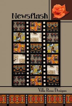 Newsflash Quilt Pattern - Postcard Pattern - Pat Fryar for Villa Rosa Designs - VRDRC252