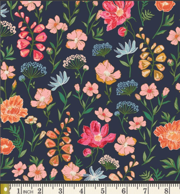 Wild Majestic - Priced by the Half Yard - The Flower Fields by Maureen Cracknell for Art Gallery Fabrics - FLF85914