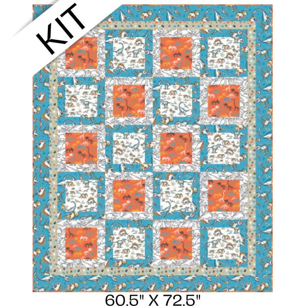 Totally Roarsome Flannel Quilt Kit - 60.5" x 72.5"