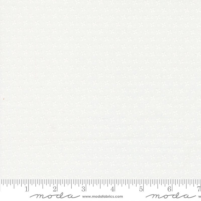 Pinwheel White on White - Priced by the Half Yard - Strawberry Lemonade by Sherri and Chelsi for Moda Fabrics - 37675 31