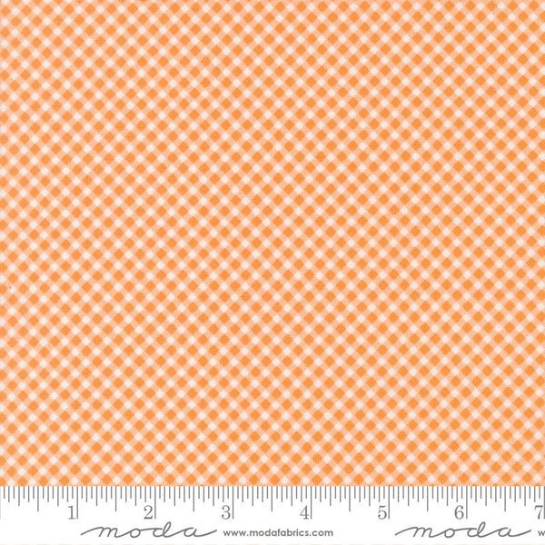 Gingham Checks and Plaids Apricot - Priced by the Half Yard - Strawberry Lemonade by Sherri and Chelsi for Moda Fabrics - 37676 16