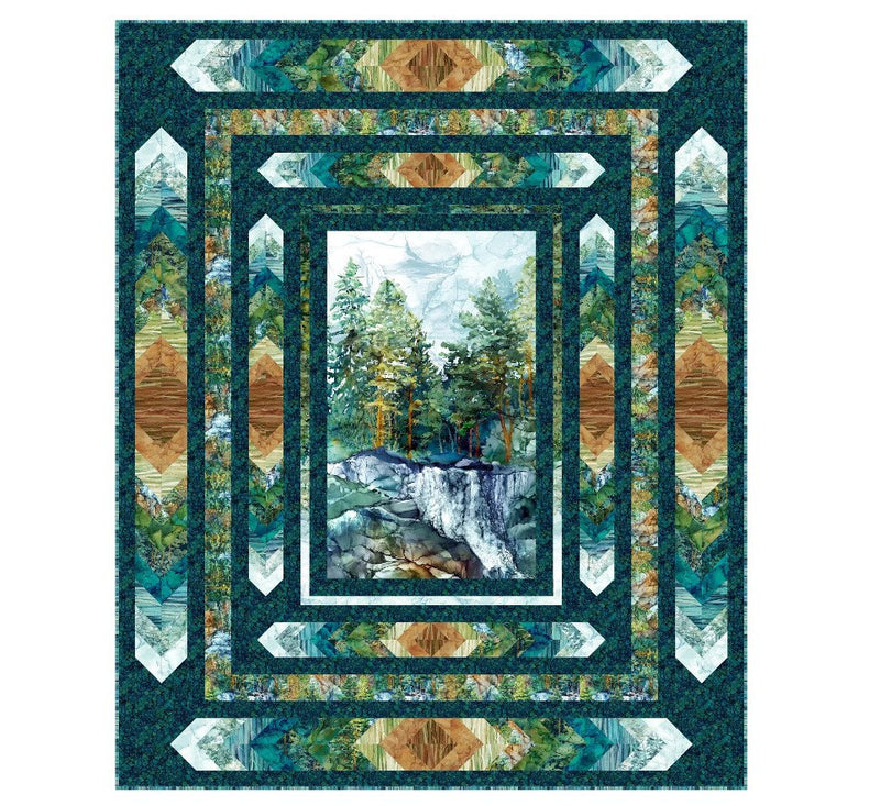Viewpoint Quilt Pattern - Multiple Sizes - Patti's Patchwork - Featuring Cedarcrest Falls