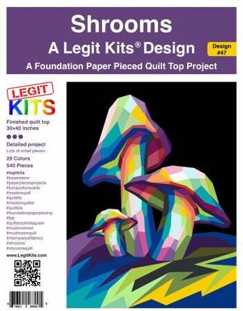 Shrooms by Legit Kits - 30" x 40" - Wallhanging Pattern - LK PT047