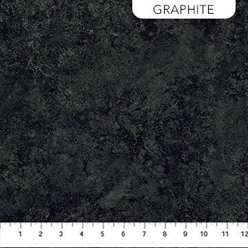 Graphite Sienna Marble - Priced by the Half Yard - Stonehenge Gradations II - Linda Ludovico Northcott for Fabrics - 26755-99