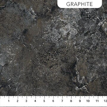 Graphite Quartz - Priced by the Half Yard - Stonehenge Gradations II - Linda Ludovico Northcott for Fabrics - 26756-99