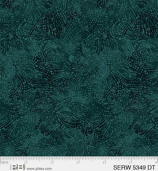 Serenity Dark Teal 108" Backing Fabric - Sold by the Half Yard - P&B Textiles - SERW 5349 DT