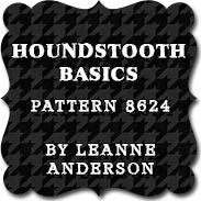 Houndstooth Black - Priced by the Half Yard - Houndstooth Basics by Leanne Anderson for Henry Glass Fabrics - 8624-99