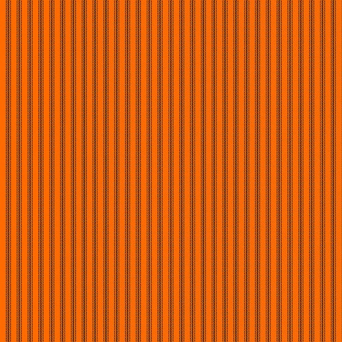 Black Ticking Stripe on Orange - Priced by the Half Yard - Stitching Housewives for Henry Glass Fabrics - 9827-30
