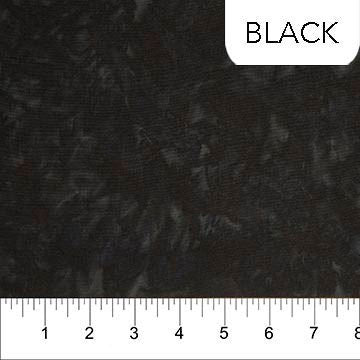 Black Banyan Shadows Batik - Priced by the Half Yard - Banyan Batiks - 81300-87