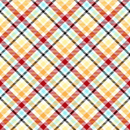 Monsterocity Bias Plaid Glow in the Dark Multi - Priced by the Half Yard - Monsterocity by Shelley Comiskey for Henry Glass - 1236G-84