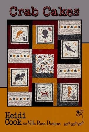 Crab Cakes Quilt Pattern - Postcard Pattern - Villa Rosa Designs - VRDMC083