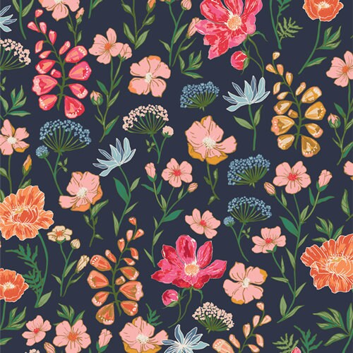 Wild Majestic - Priced by the Half Yard - The Flower Fields by Maureen Cracknell for Art Gallery Fabrics - FLF85914