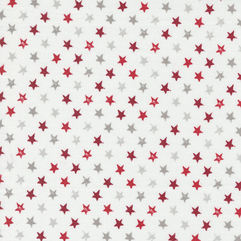 Star Spangled Stars Cloud Red - Priced by the 1/2 Yard - Old Glory by Lella Boutique for Moda Fabrics - 5204 11