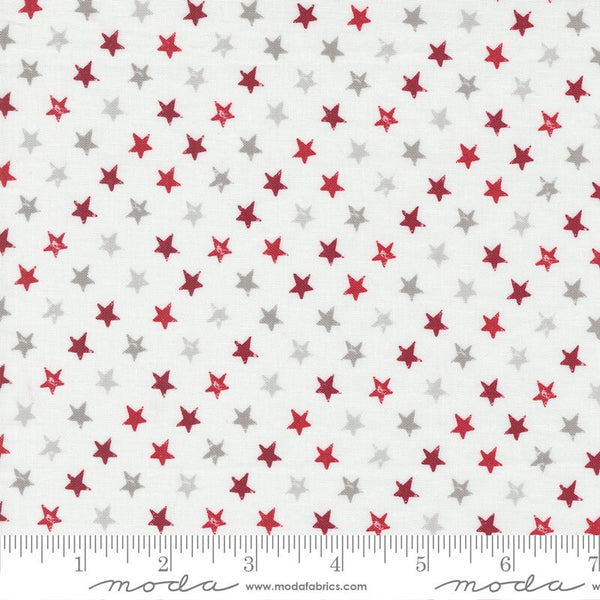 Star Spangled Stars Cloud Red - Priced by the 1/2 Yard - Old Glory by Lella Boutique for Moda Fabrics - 5204 11
