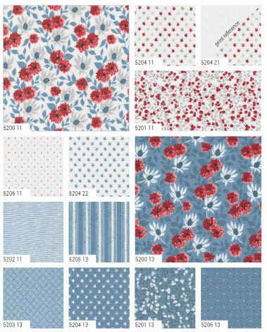 Old Glory Layer Cake by Lella Boutique for Moda Fabrics - 42 pcs - 5200LC
