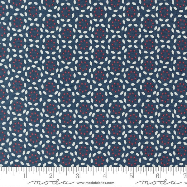 Sweetwater Vintage Petals Navy - Priced by the 1/2 Yard - Vintage by Sweetwater for Moda Fabrics - 55655 13