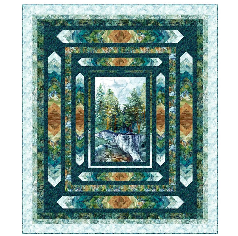 Viewpoint Quilt Pattern - Multiple Sizes - Patti's Patchwork - Featuring Cedarcrest Falls