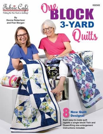 One Block 3-Yard Quilts - Softcover Book - Fabric Cafe - FC032343