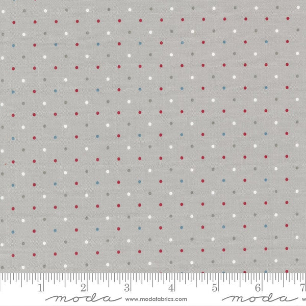 Old Glory Magic Dots Silver - Priced by the 1/2 Yard - Old Glory by Lella Boutique for Moda Fabrics - 5206 12