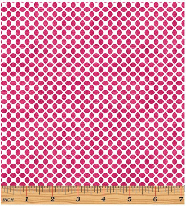 Chalk Geo Pink - Priced by the Half Yard - Inspired Blooms by Shannon Roberts for Benartex - 16214-21