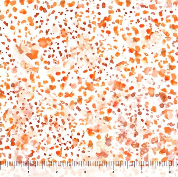 Longhorn Spot Texture Terracotta - Priced by the Half Yard - Longhorns by Kathleen McElwaine for QT Fabrics - 28080-T